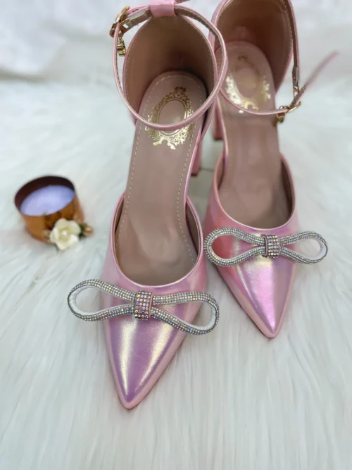 Only Maker Baby Pink Pointed Toe Chunky Block Heel Pumps | Atomic Jane  Clothing