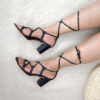 Urbantoes Miranda Tie Up Heels Black