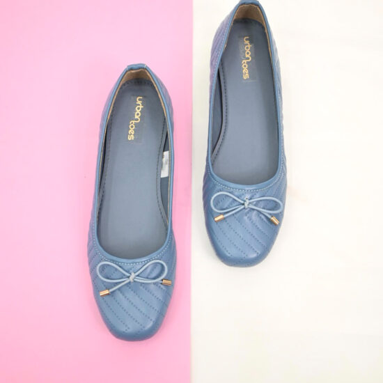 Urbantoes Calida Flat Ballerina Blue