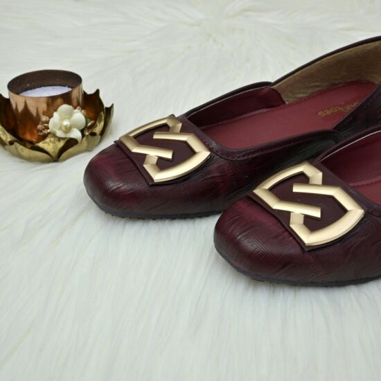 Urbantoes Comfy Flat Ballerinas Maroon