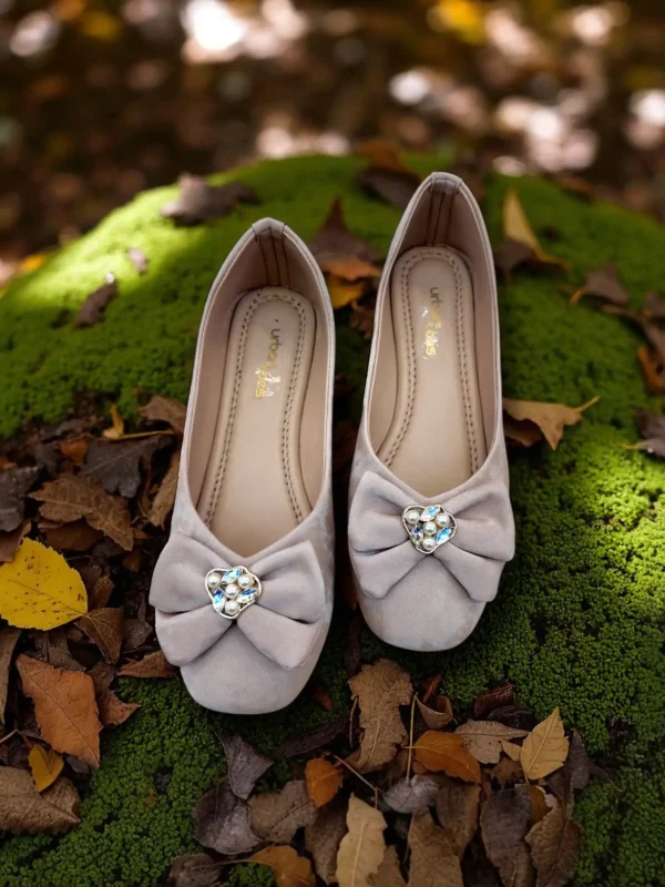 Charm Flat Ballerina Beige