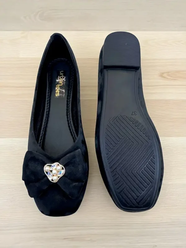 Urbantoes Charm Flat Ballerina Black