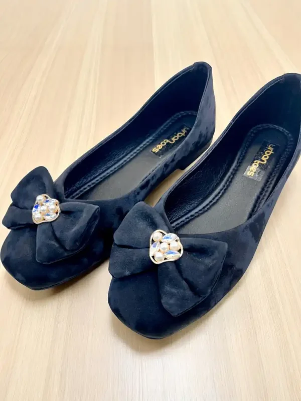 Urbantoes Charm Flat Ballerina Black