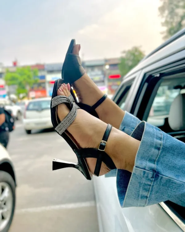 Urbantoes Nector Pencil Heels Black