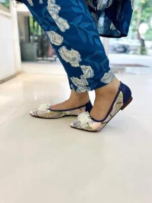 URBANTOES Pearl ballerina blue