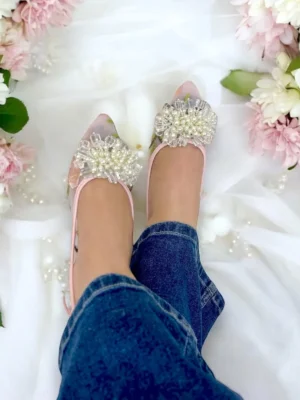 URBANTOES Pearl ballerina Pink