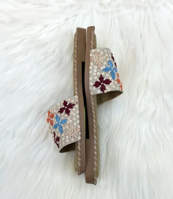 Urbantoes Marigold Embroidery Flats Slippers