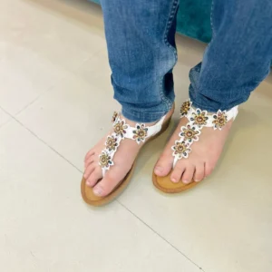 Urbantoes Pansy Embroidery Wedges