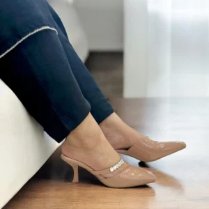 Luxe Pencil Heel Mules