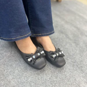 Glam Bow Ballerina Black