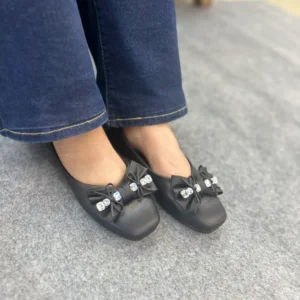 Glam Bow Ballerina Black