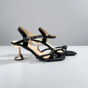 Black Bella Block Heels