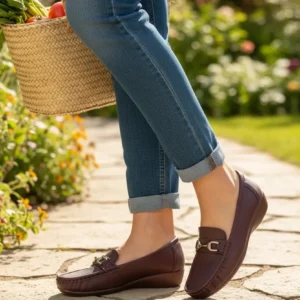 Wine Luxe Platform Loafers
