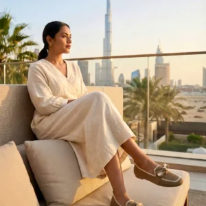 UrbanToes Sahara Knot Comfort Flats Beige