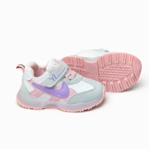 Urbantoes Kids shoes Air Soft Runner Sneakers With Light– Pastel Purple & Pink