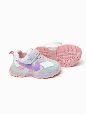 Urbantoes Kids shoes Air Soft Runner Sneakers With Light– Pastel Purple & Pink