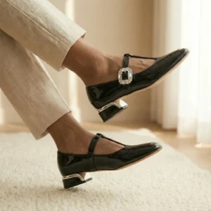 UrbanToes Noor Patent Mary Jane Heels