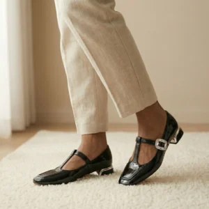 UrbanToes Noor Patent Mary Jane Heels