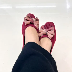 Maroon Ballerina Flats