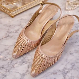rose gold party wear heels
