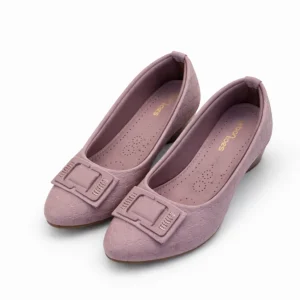 womens pink formal low heel shoes