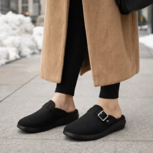 women walking flats cushioned sole slip on