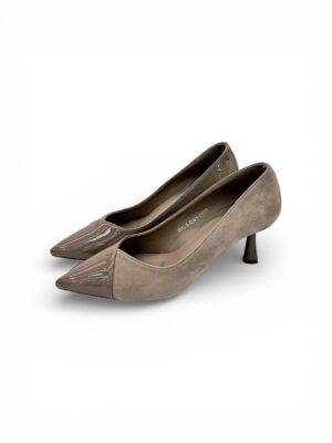 beige pointed toe heels for women