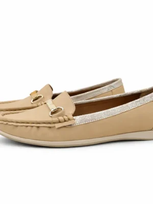 Women’s Comfortable Beige Loafers