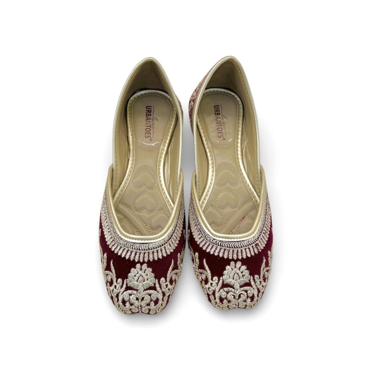 Maroon Punjabi Jutti for women