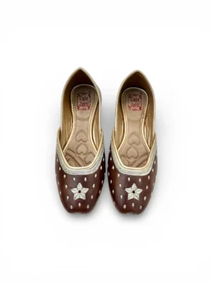dark brown punjabi jutti